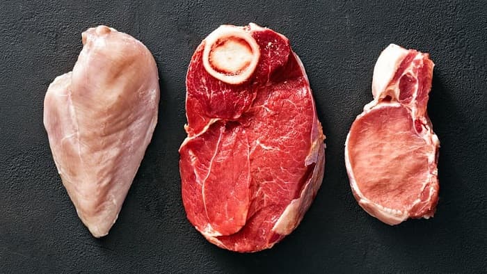 Proteine din carne slabă de vită și pui