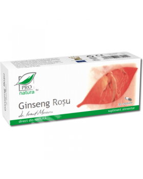 Ginseng Rosu, 30 capsule, Pro Natura