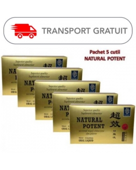 Natural Potent 6 fiole (pachet 5 cutii - TRANSPORT GRATUIT)