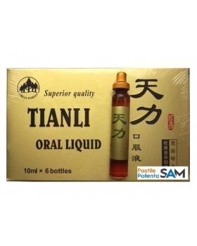 Tianli original Oral Liquid Ultra Power 6 fiole capac auriu