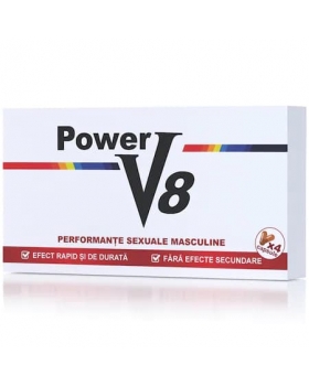 Power V8, 4 capsule, stimulent sexual natural