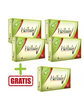 Herbal V 20 Capsule, pachet 4 cutii + 1 Gratis