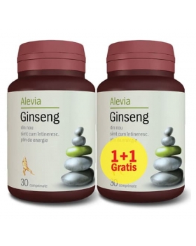 Ginseng, 30 capsule + 30 capsule gratis, Alevia - tonic sexual